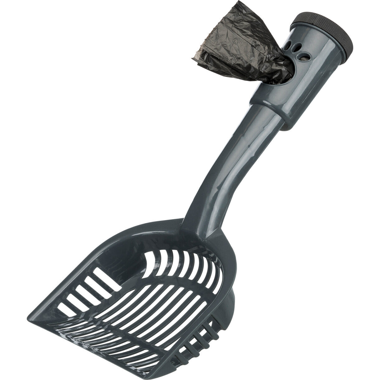 Trixie kattegrus skovl med hømhøm poser - 38 cm - assorteret farver