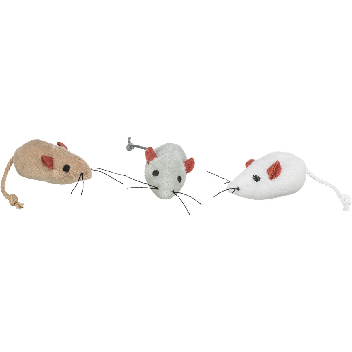 Trixie kattelegetøj Mus 5 cm plys - assorteret farver