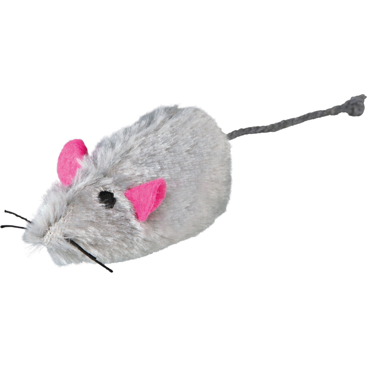 Trixie kattelegetøj pelsmus langhår med lyd - assorteret farver