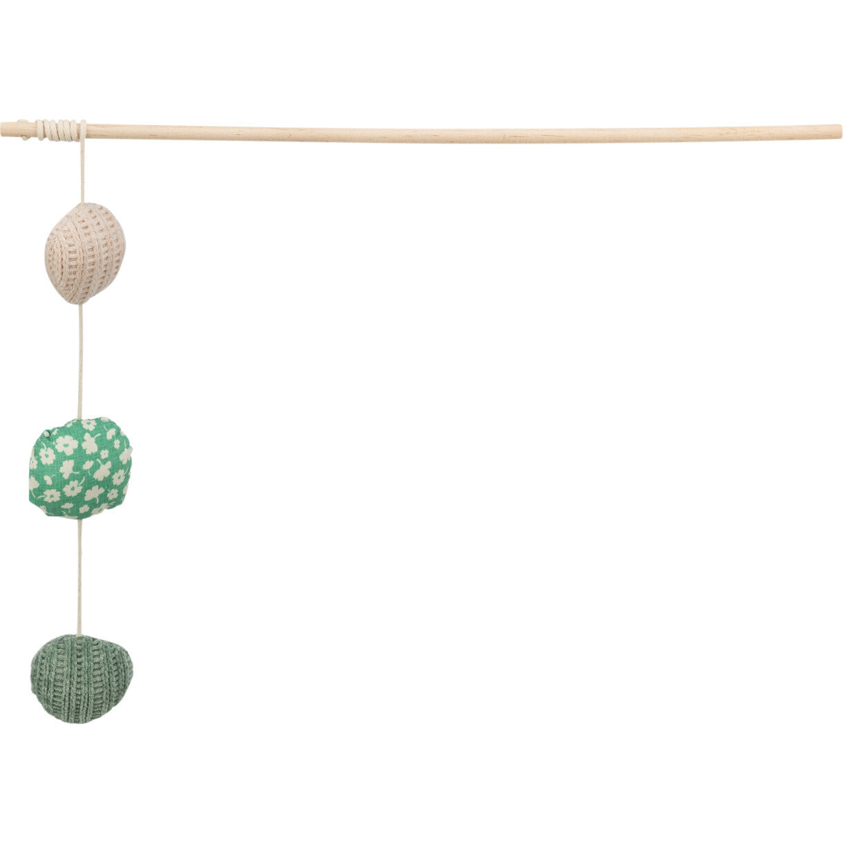 Trixie katte drillepind med 3 bolde og catnip 40 cm