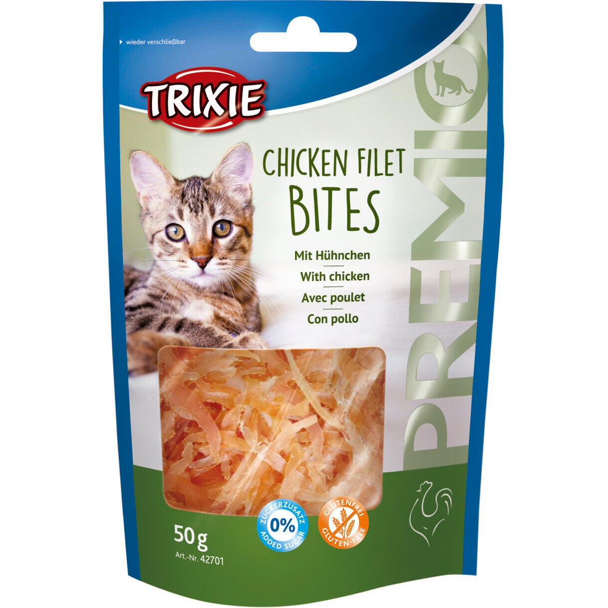 Trixie Premio Filet Bits med Kylling - gluten og sukkerfri - 50 gr