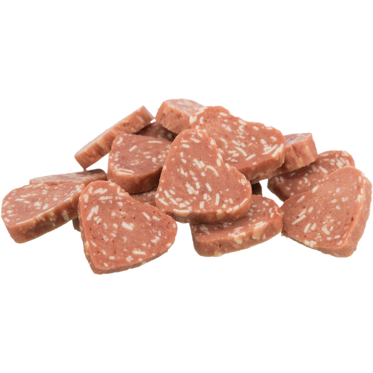 Trixie katte snack hjerte formet Andebryst og Sejfisk 50 g - gluten og sukkerfri