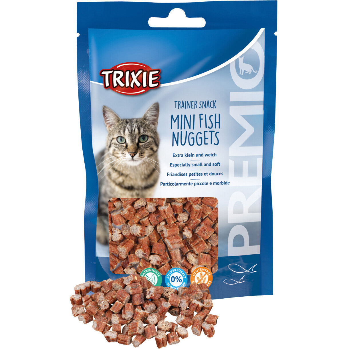 Trixie katte Trainer Snack Mini Nuggets med kylling og tun 50 g - sukkerfri