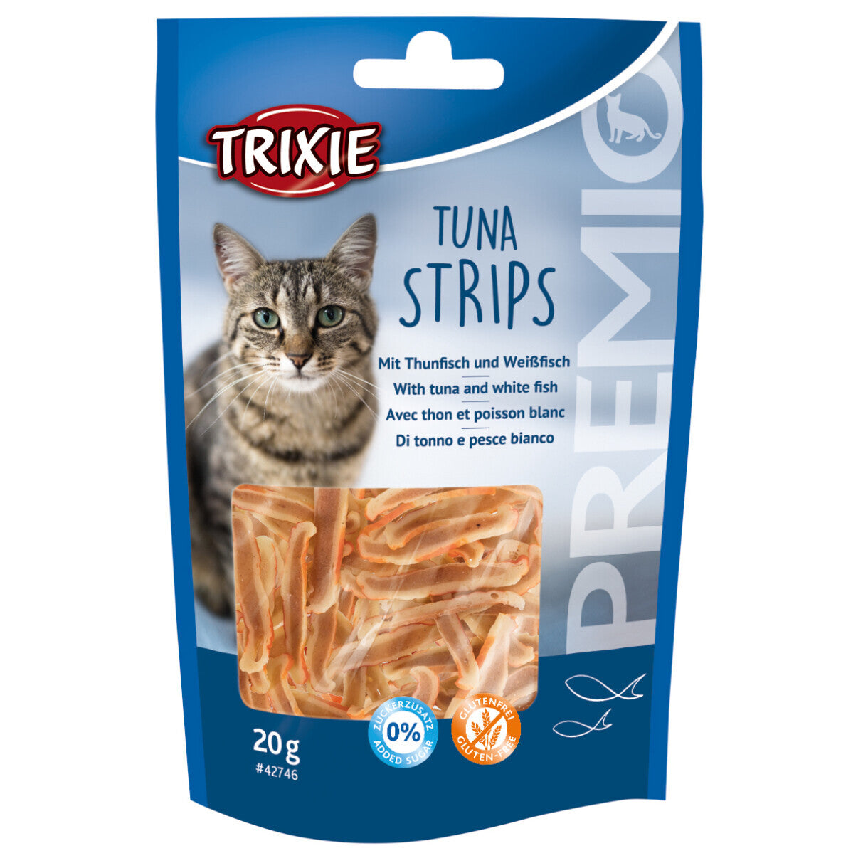 Trixie katte godbidder med Tun i Strips 20 g - gluten og sukkerfri