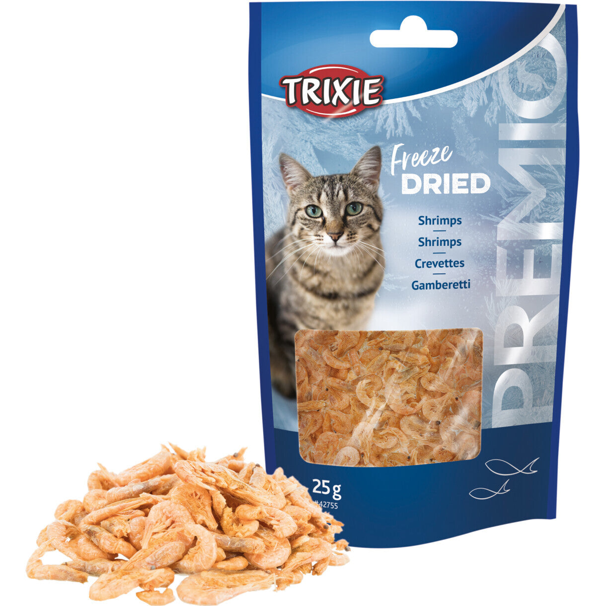 Trixie katte snack fryse tørret rejer 25 g