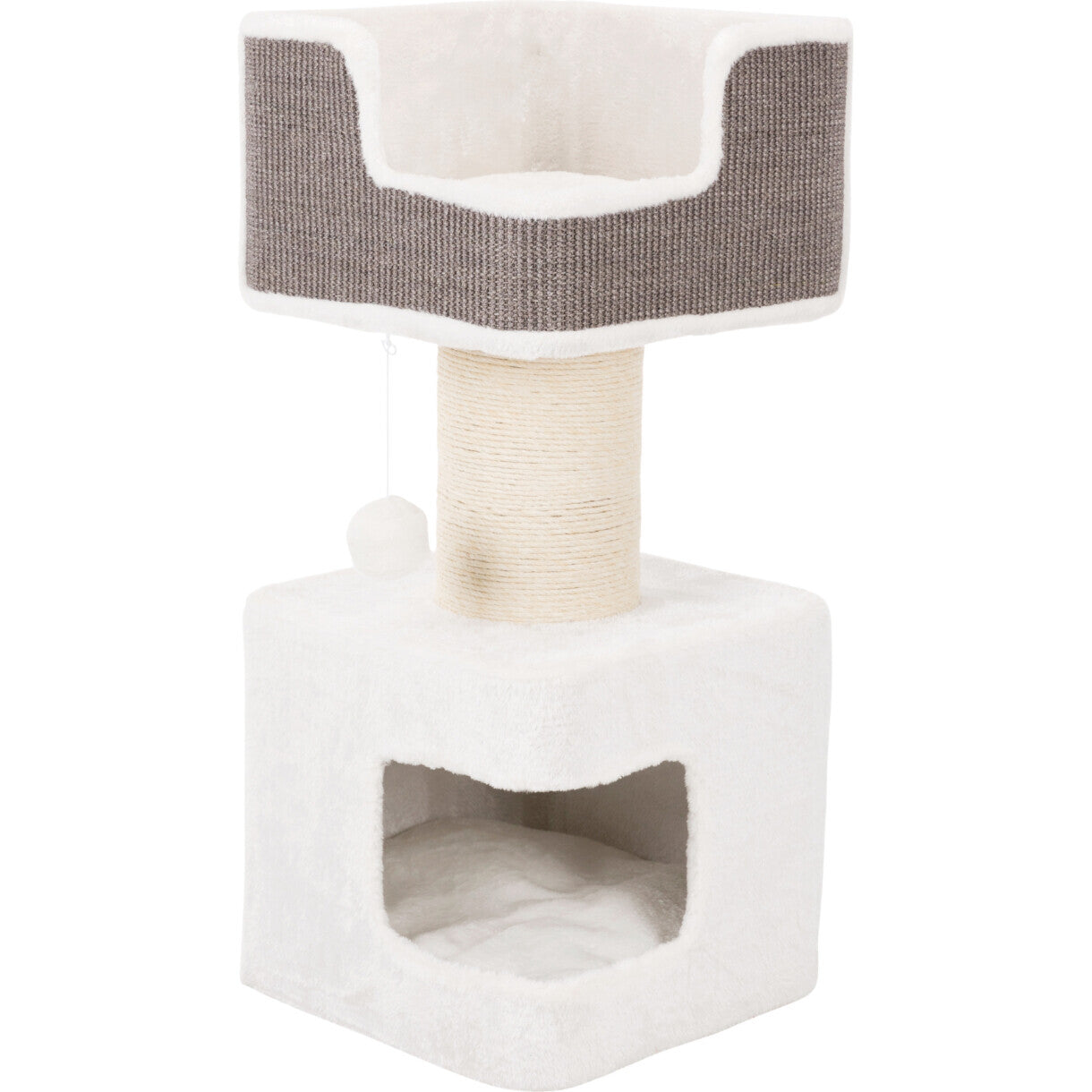 Trixie Ava kradsetræ 86 cm hvid og grå
