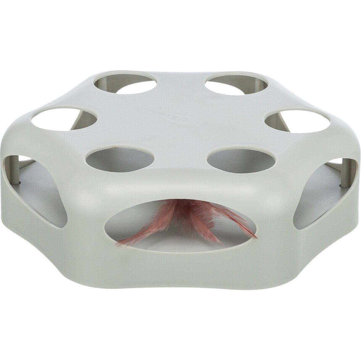 Trixie kattelegetøj drejende Fjer ø22 cm grå