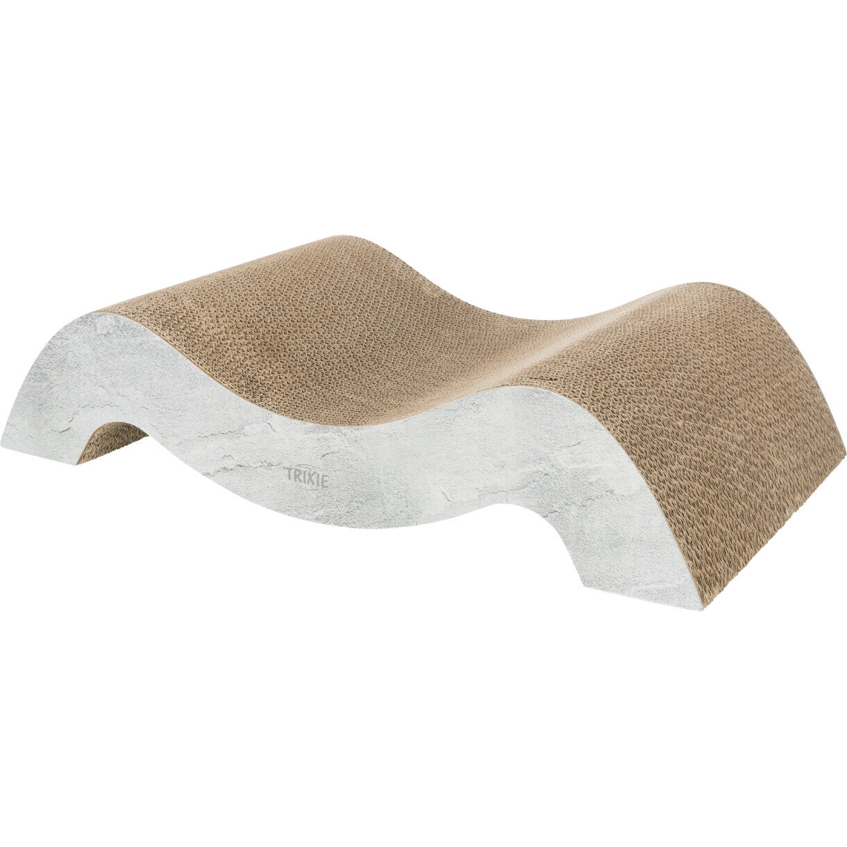 Trixie kradsebræt i pap til store katte 64 x 14 x 37 cm grå