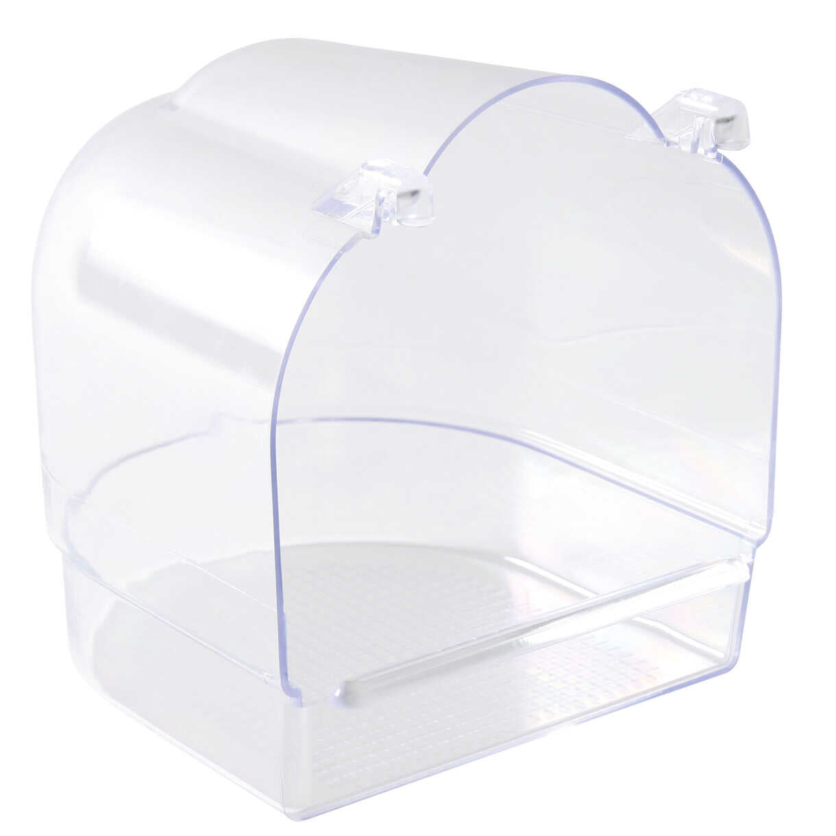 Trixie Fuglebadekar kantet transparent - 14 x 15 x 15 cm