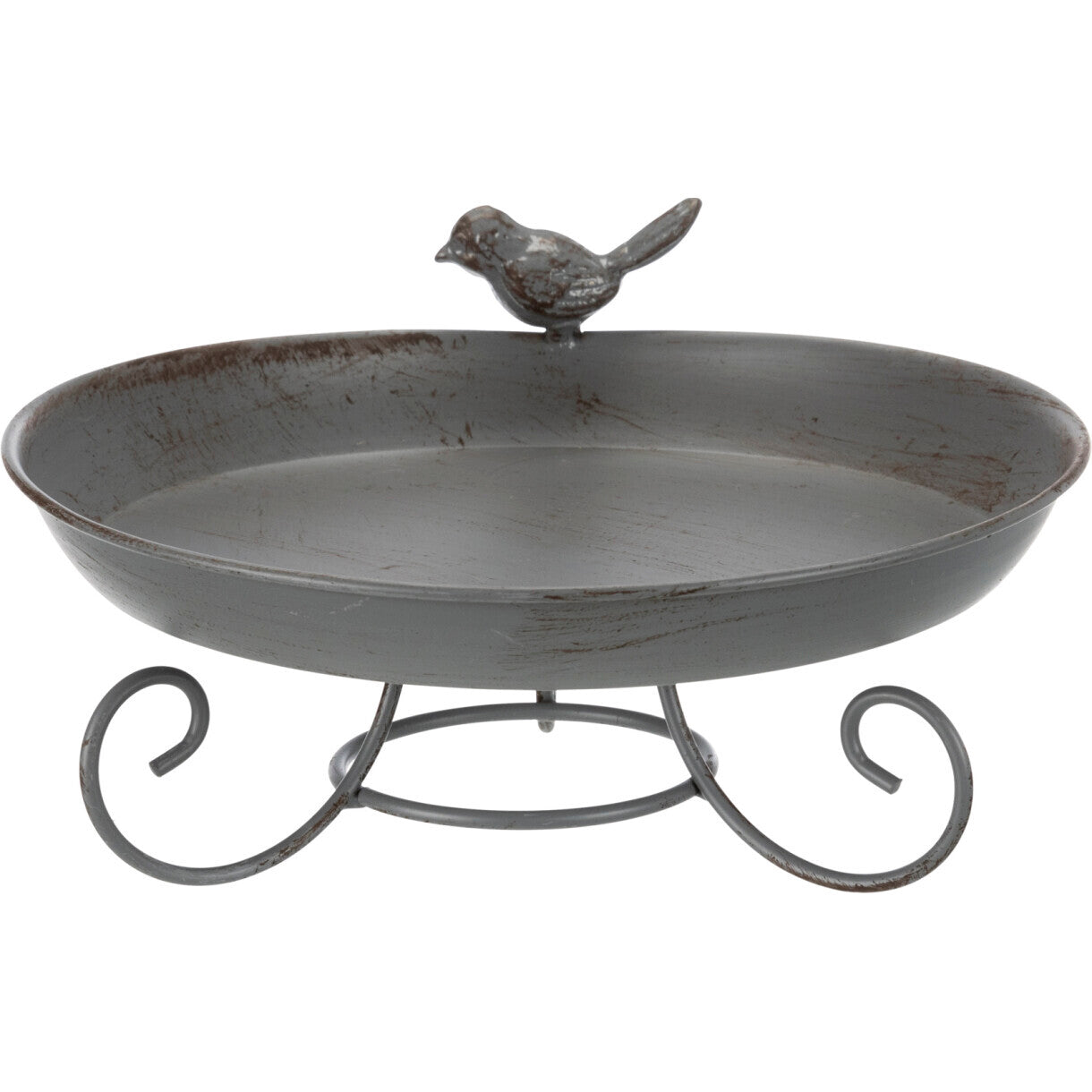 Trixie Fuglebad med metal fod 800 ml Grå