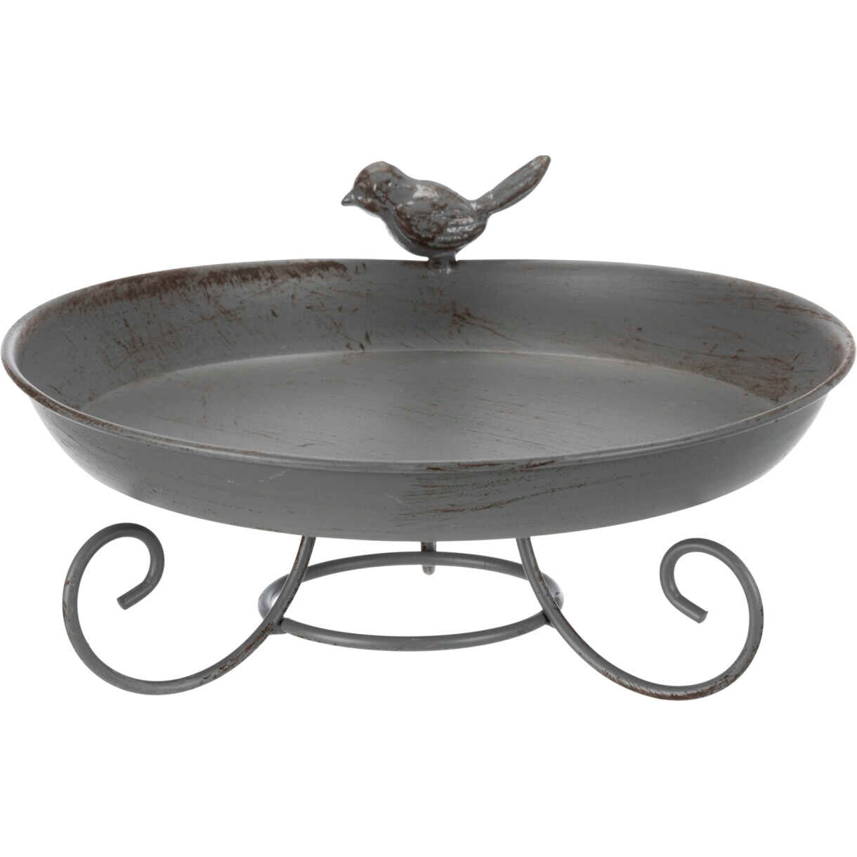 Trixie Fuglebad med metal fod 800 ml Grå