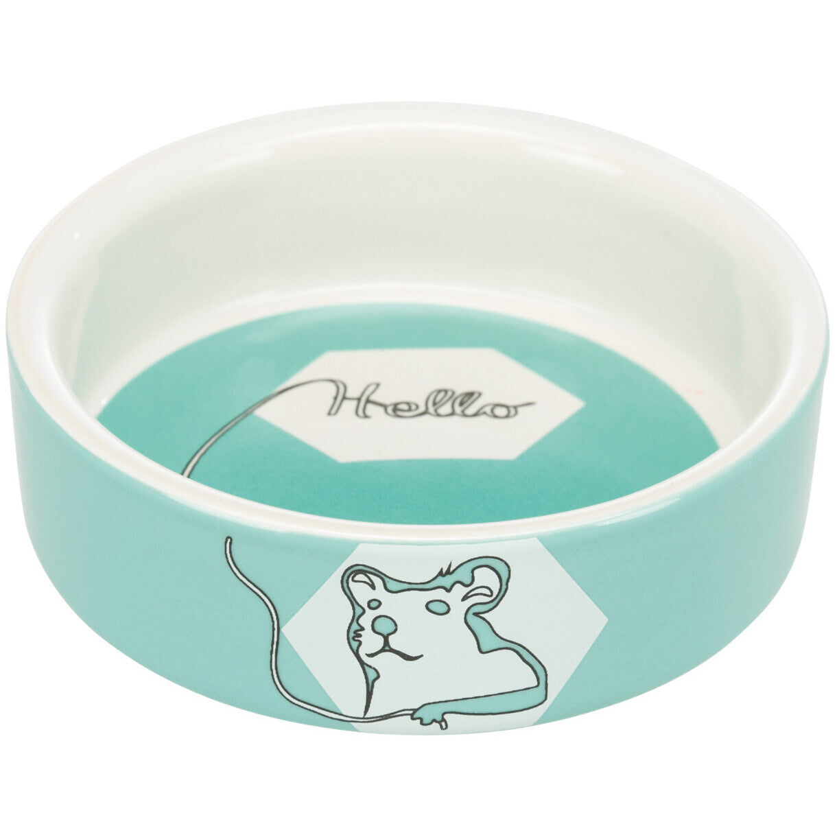 Trixie Hamsterskål i keramik 90 ml - ø 8 cm assorteret farver