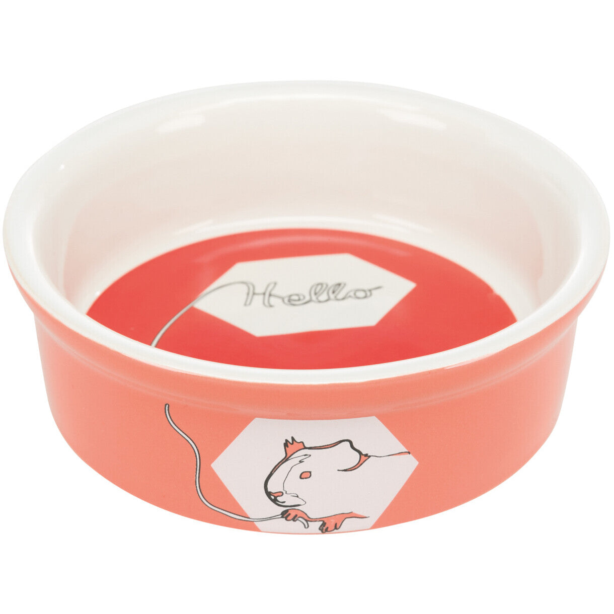 Trixie marsvin skål i keramik 240 ml - ø11 cm assorteret farver