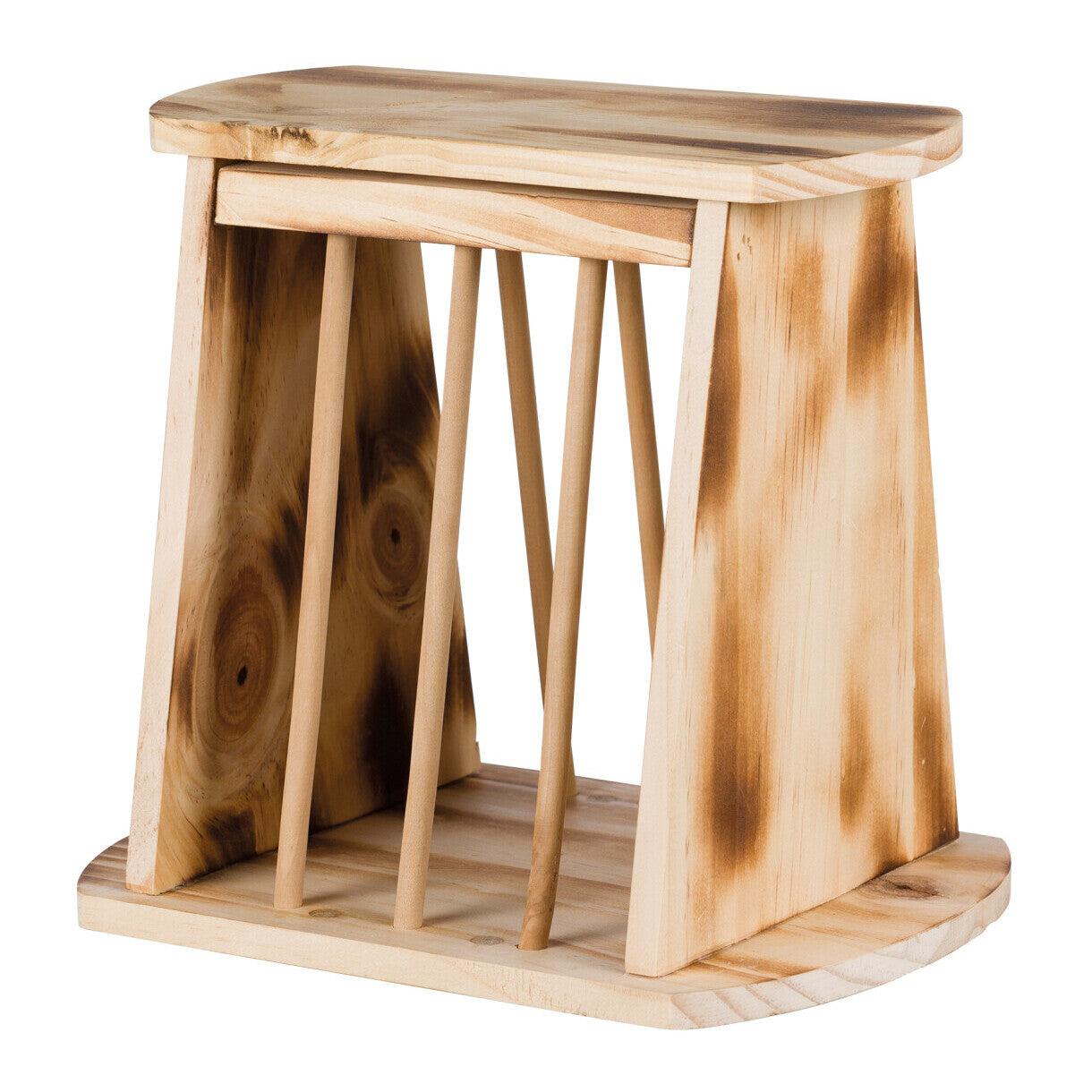 Trixie Hø hæk med låg i brændt træ 25 x 22 x 18 cm