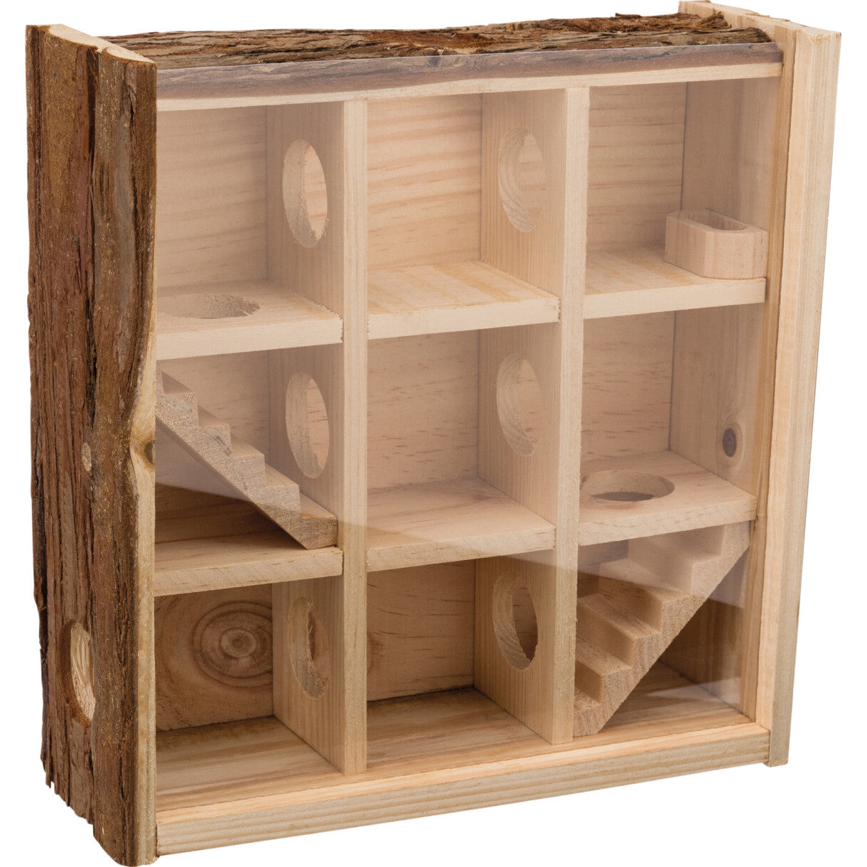 Trixie Natural Legetårn til Mus og Hamster - 30 x 30 x 10 cm