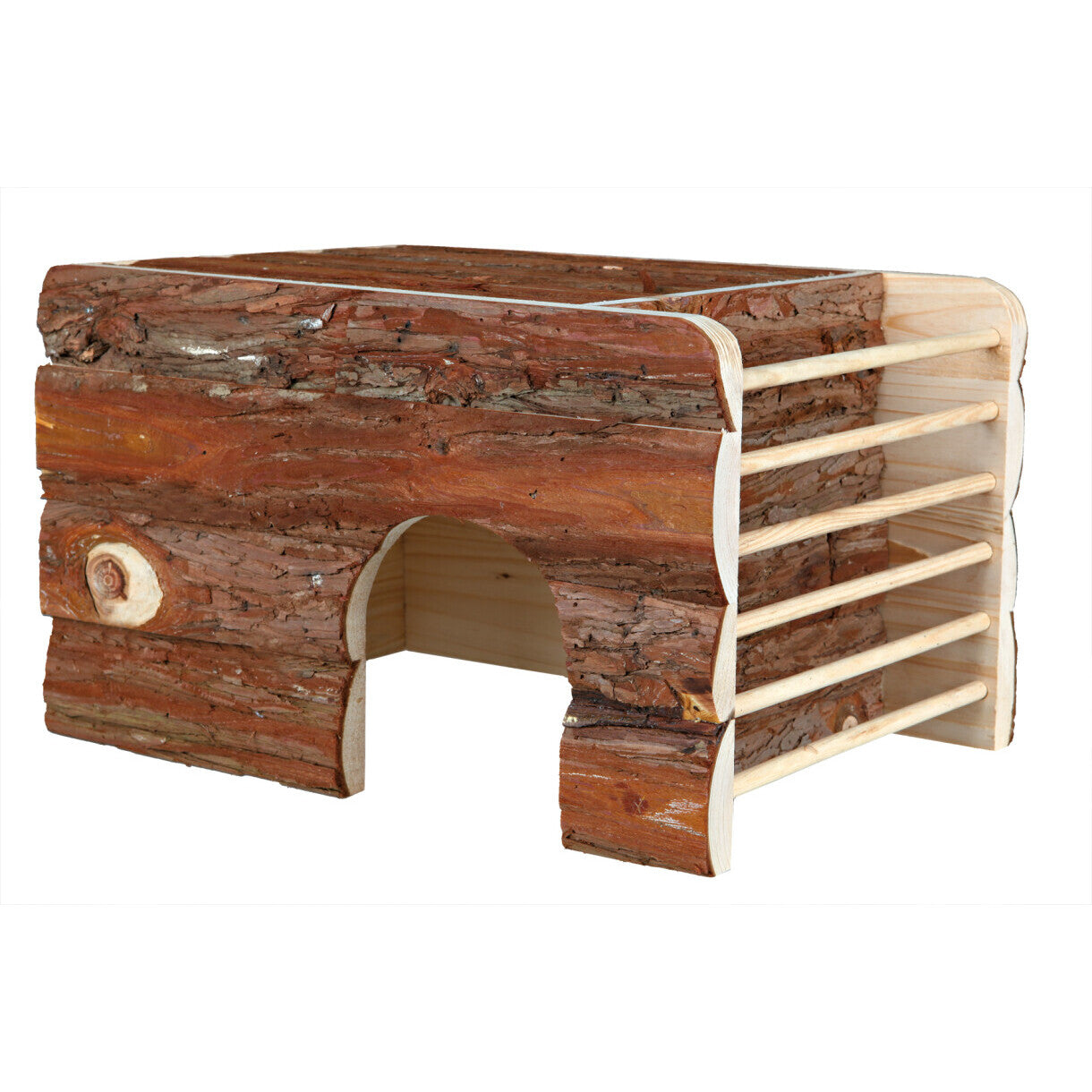 Trixie Natural Living Ila hus med høhæk 40 x 25 x 29 cm til marsvin og dværgkaniner