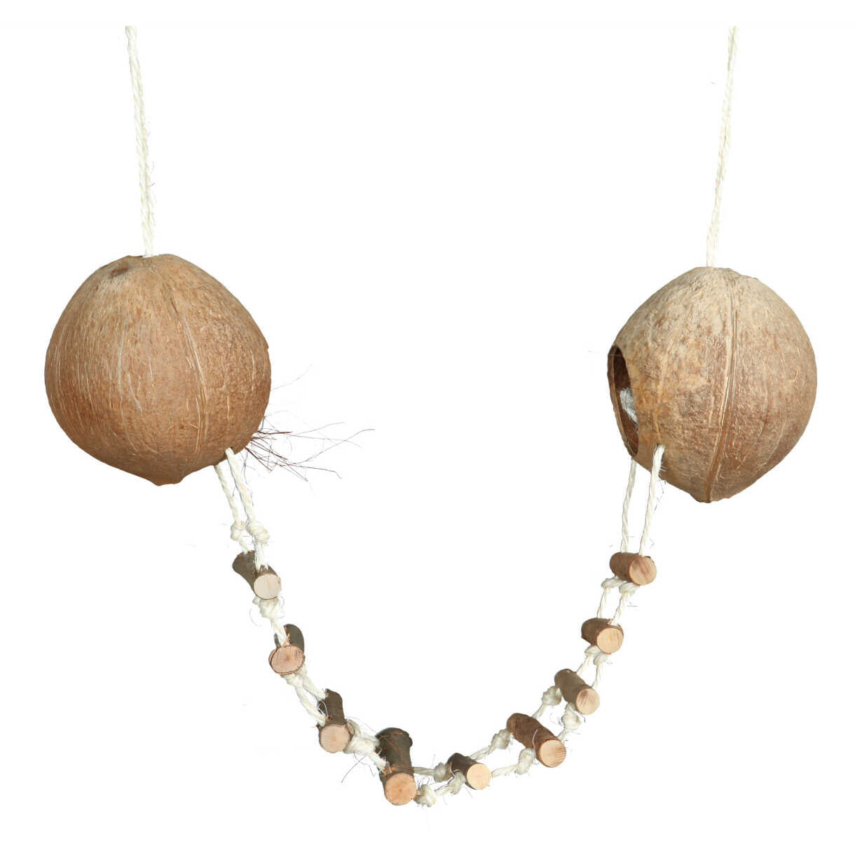 Trixie Kokosnød hus til Hamster og mus dobbelt - ø 13 cm