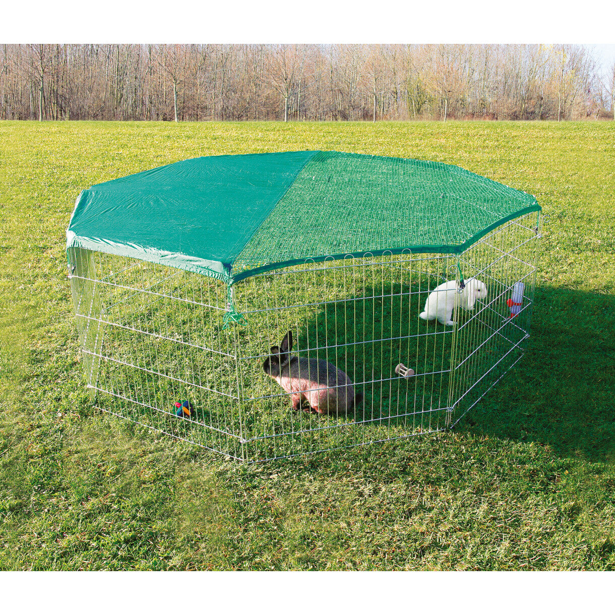 Trixie Kanin løbegård Viggo med net 8 elm. - 80 x 75 cm