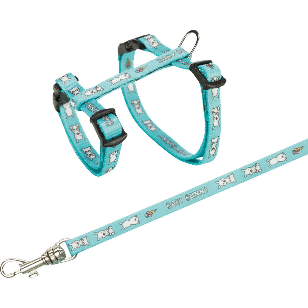 Trixie Dværgkaninsele med line - omkreds 20 - 33 cm - assorterede farver