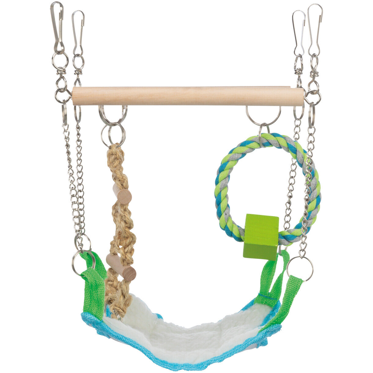 Trixie Hængebro med hængekøje til Hamster mus og rotter 17 x 22 x 15 cm