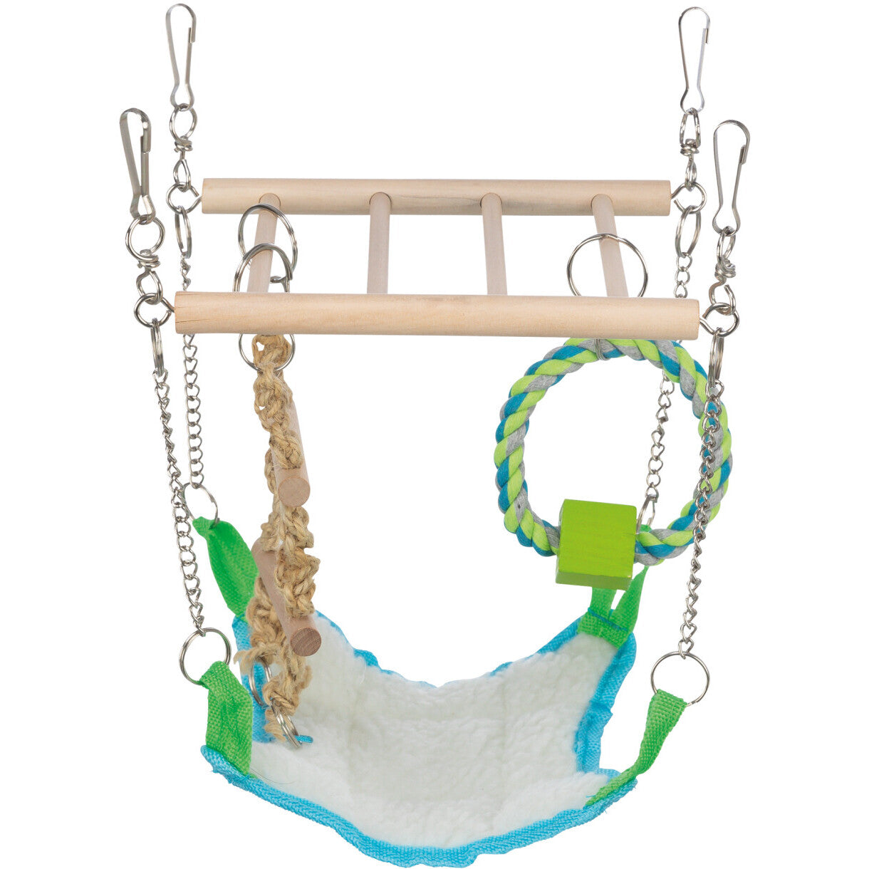 Trixie Hængebro med hængekøje til Hamster mus og rotter 17 x 22 x 15 cm