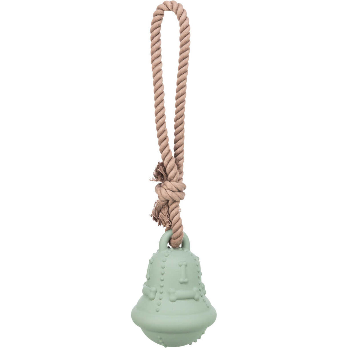 Trixie XMAS juleklokke med reb, naturgummi/reb