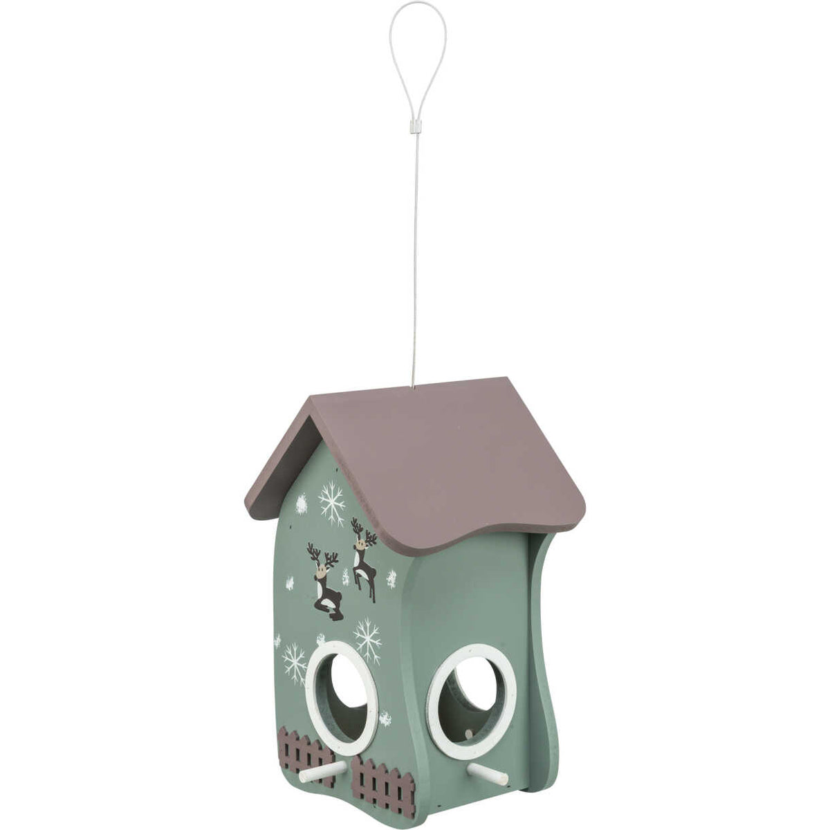 Trixie XMAS fugle foderhus til ophæng, malet træ