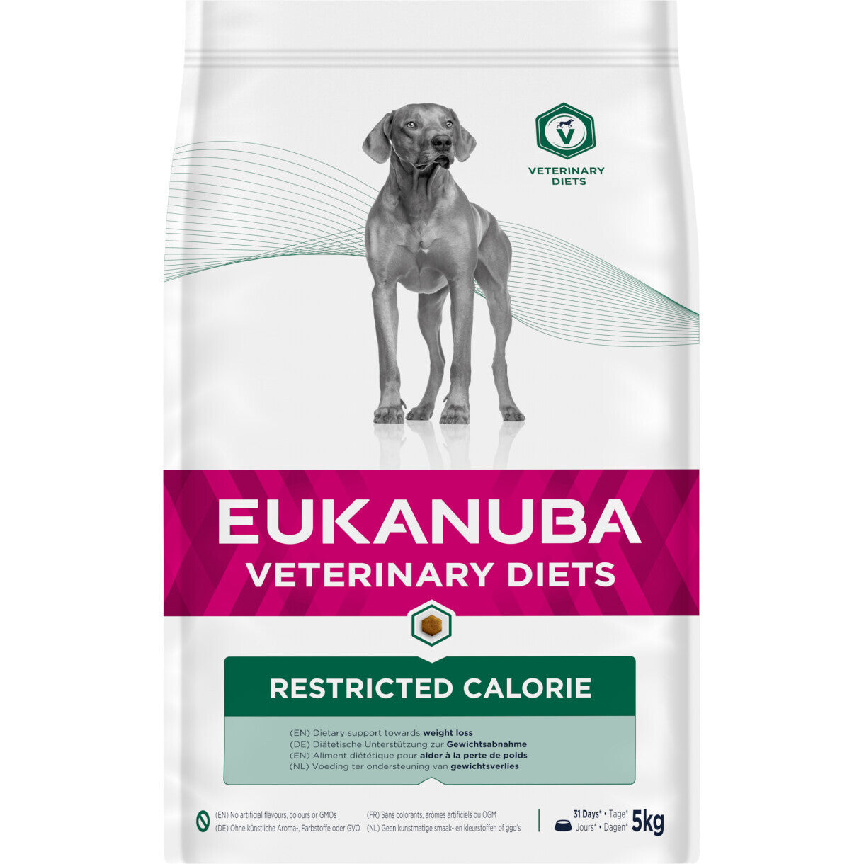 5 kg Eukanuba hundefoder veterinary restricted diet - til hunde der skal tabe sig