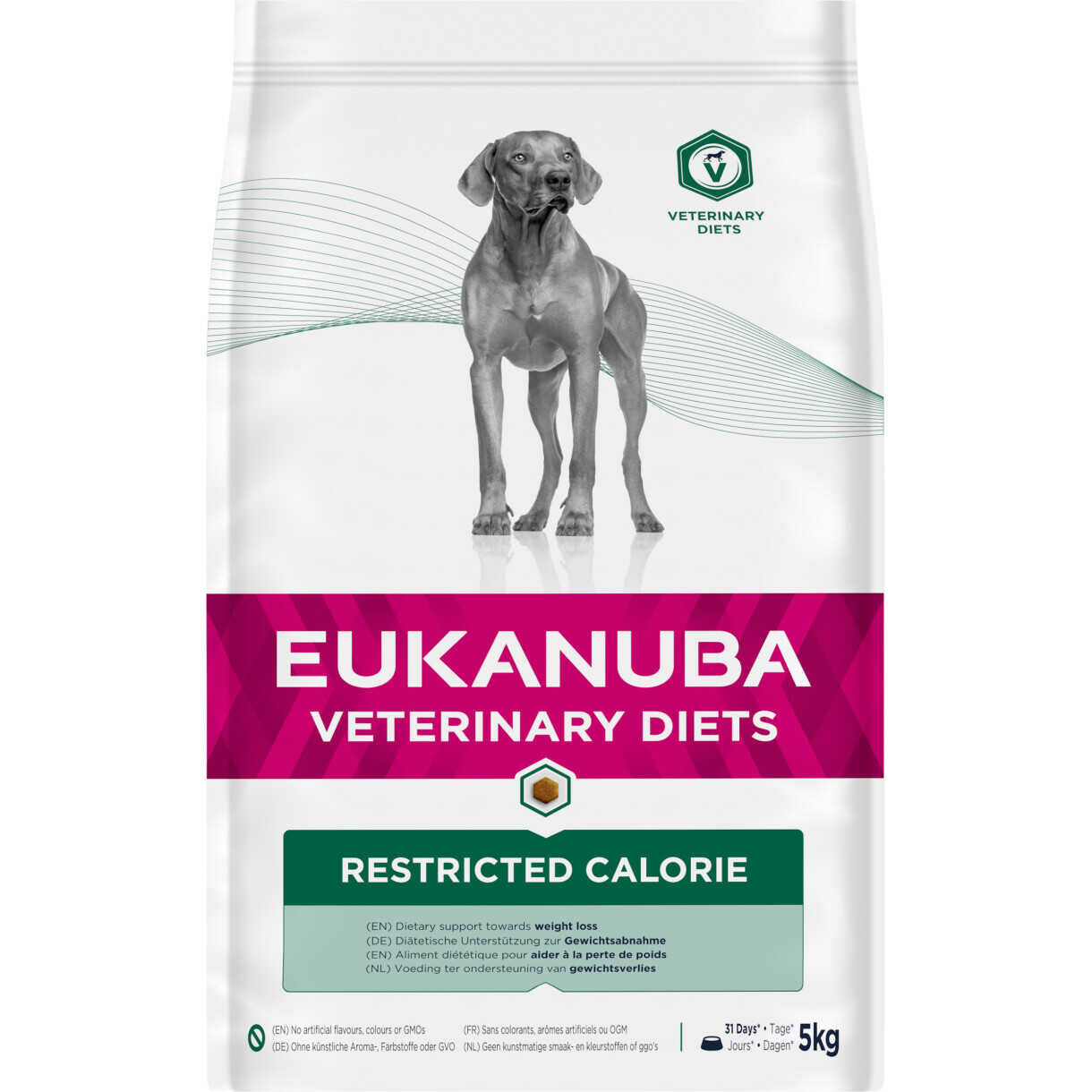 5 kg Eukanuba hundefoder veterinary restricted diet - til hunde der skal tabe sig
