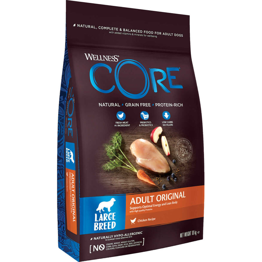 10 kg CORE hundefoder Adult Large Breed med kylling - kornfrit ...