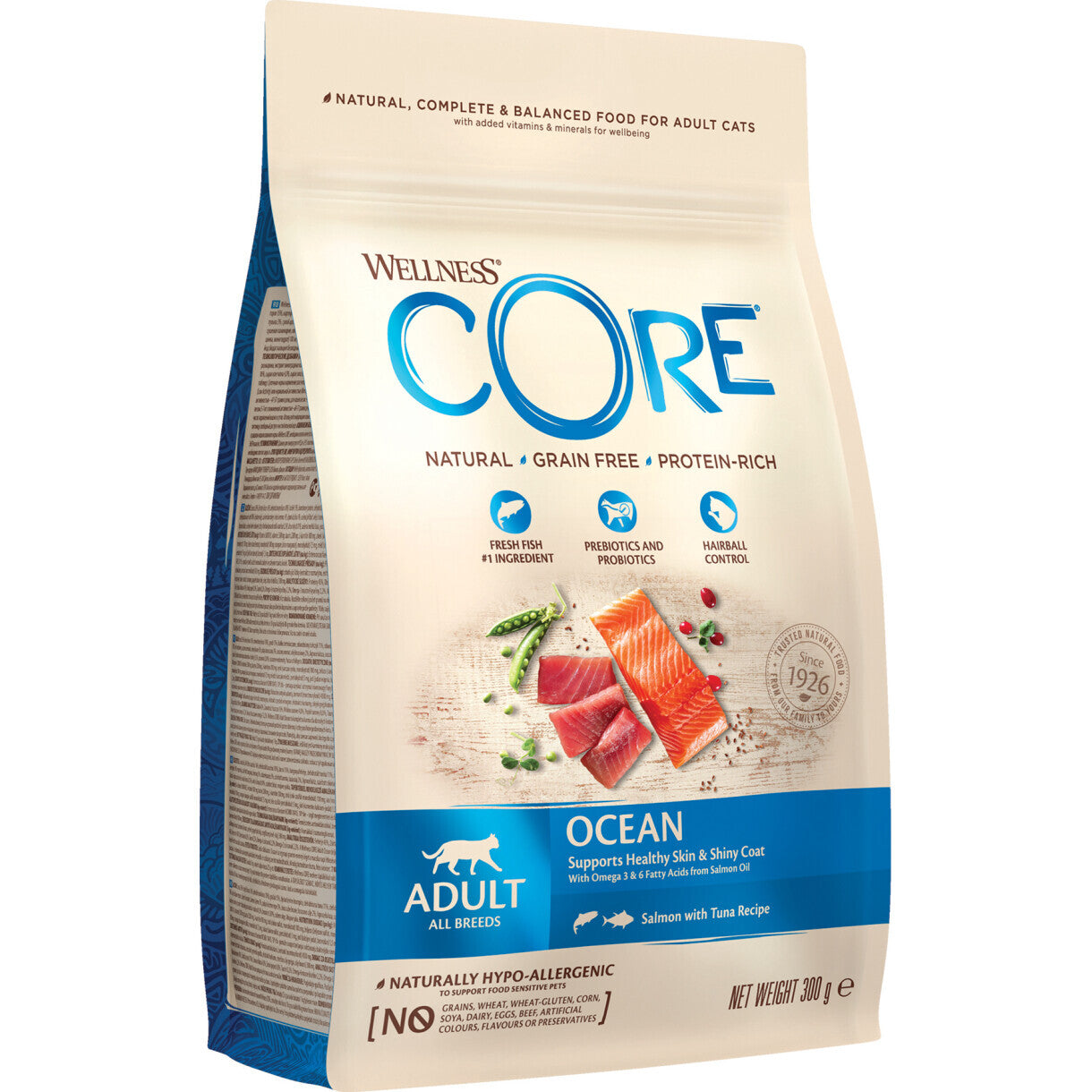 CORE kattefoder til voksne katte med laks og tun - kornfrit