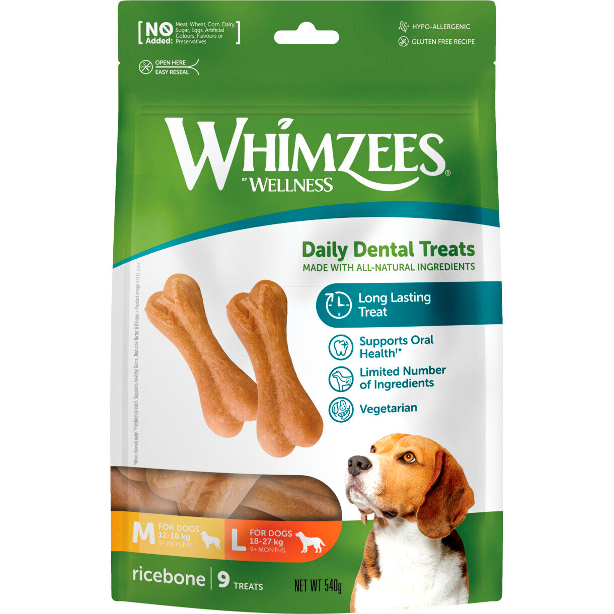 Whimzees Ricebone tyggesnack til hunde