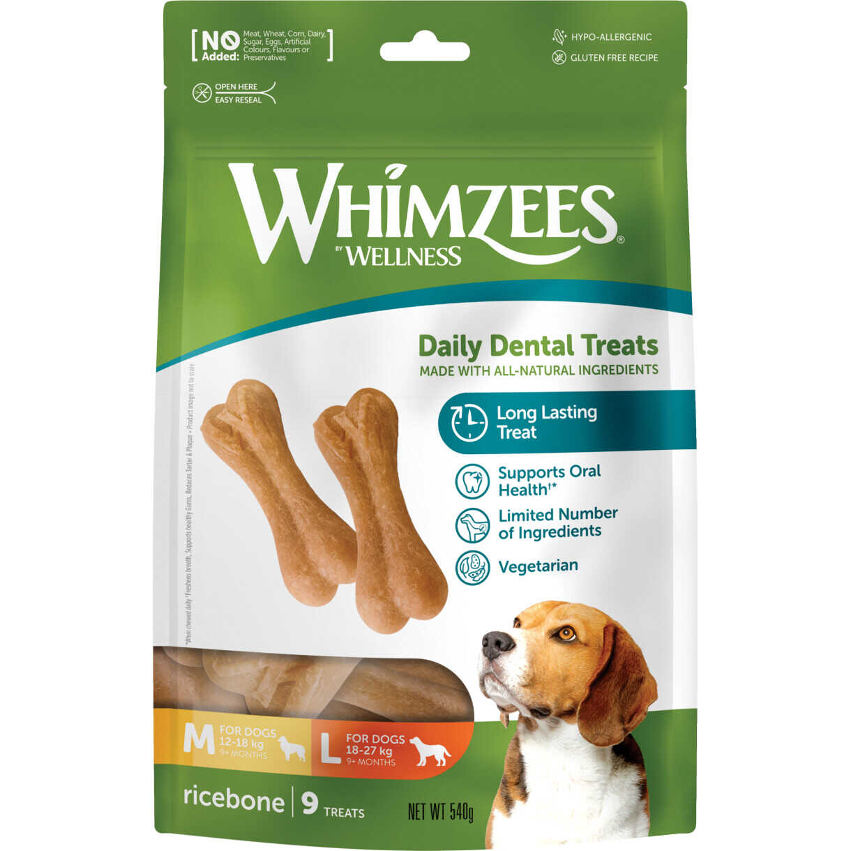 Whimzees Ricebone tyggesnack til hunde