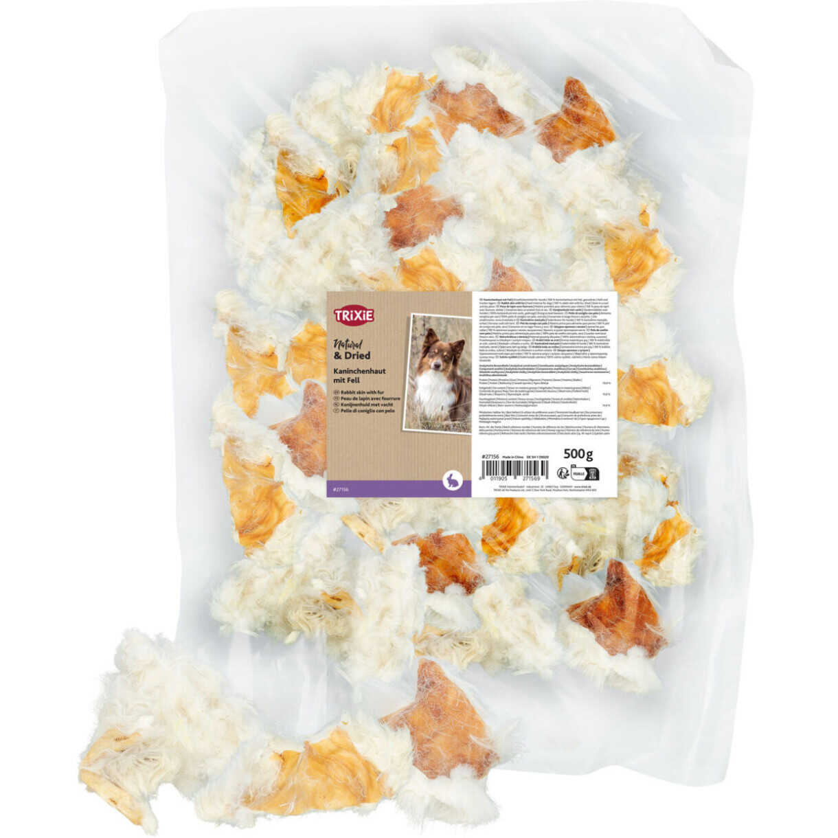Trixie Kaninskind med pels hundesnack  - 500 g