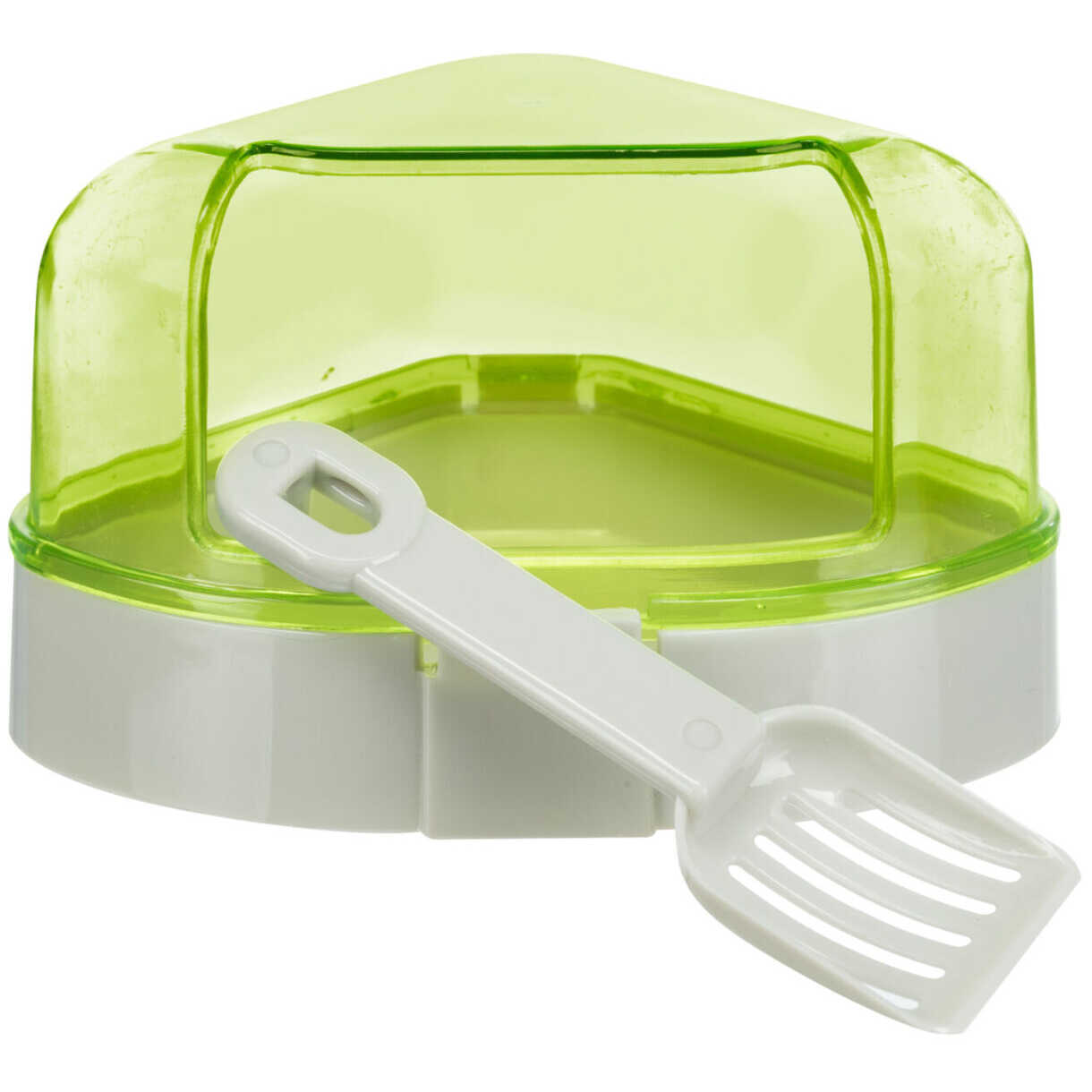 Trixie Hjørnetoilet med tag til hamster - mus og rotter 14 x 8 x 11 - 11 cm - assorteret farver