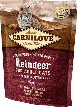 0,4 kg Carnilove Outdoor kattefoder til voksne katte - kornfri