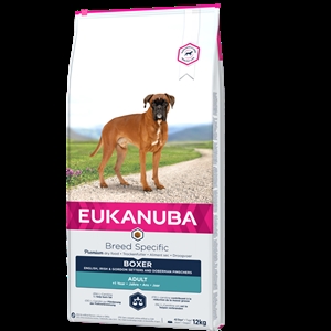 12 kg Eukanuba Boxer hundefoder med kylling fra 1 år