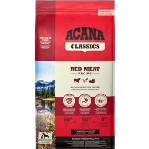 14,5 kg Acana Classics Red Meat hundefoder med lam og svinekød