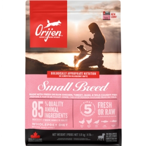 1,8 kg Orijen Adult Small Breed hundefoder med kylling og fisk