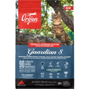 1,8 kg Orijen Guardian 8  kattefoder med kylling, laks og kanin