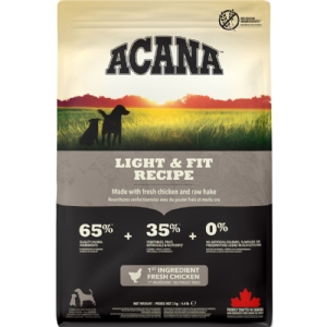 2 kg Acana Light & Fit hundefoder med kylling og fisk