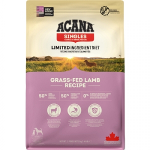 2 kg Acana Singles Grass-fed Lamb hundefoder med lam