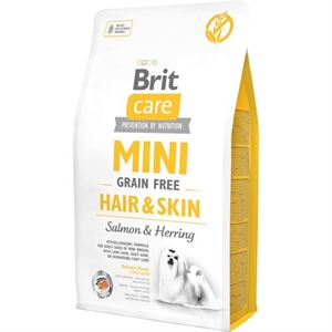 2 kg Brit Care Mini langt fint hår - Med laks