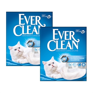 2 x 10 liter EverClean Kattegrus extra strenght