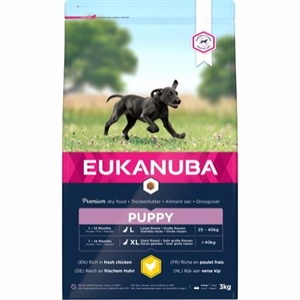 3 kg Eukanuba Puppy & Junior large breed hvalpefoder