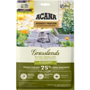 Acana Highest Protein Grasslands kattemad med and og kylling