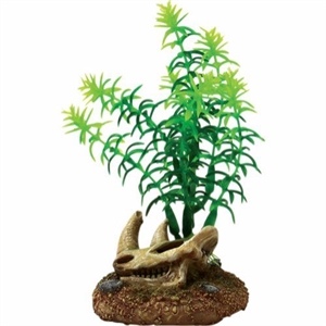 4FISH akvarie plasticplante Kranie og planter 6,5 x 6,3 x 11,5 cm