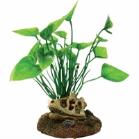 4FISH akvarie plasticplante Kranie og planter 6,5 x 6,3 x 12 cm