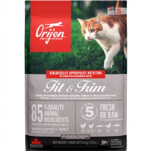 5,4 kg Orijen Fit & Trim kattemad med kylling, kalkun og fisk