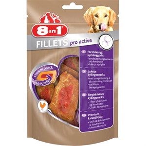 8in1 kylling fillet hundegodbidder - Pro Active 80g